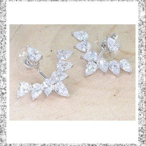 NWT/NIB 2-in-1 Marquise & Round Cut CZ Drop Earrings